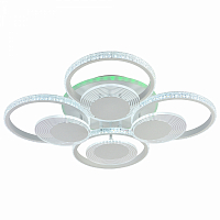 Люстра светодиодная ProfitLight 5883/4+4B WHT 152W+8W RGB 3000-6000K 11200lm пульт 645*645*130мм