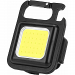 Светодиодный аккумуляторный USB фонарь c карабином GLANZEN