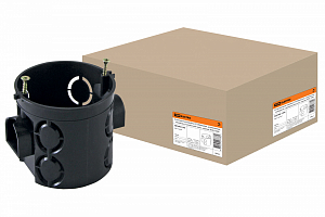 Коробка установочная СП D68х62мм, саморезы, стыковочные узлы, IP20,TDM