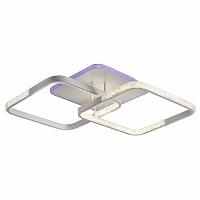 Светодиодная люстра ProfitLight 8026/2 WHT 76W+8W RGB 3000-6000K 5800lm пульт