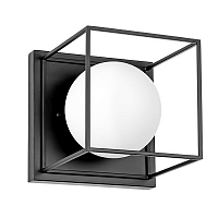 Бра GABBIA 1х40W Е14 черный (в комплекте)