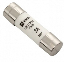 Вставка плавкая цилиндрическая ПВЦ 10х38 2А EKF pvc-10x38-2