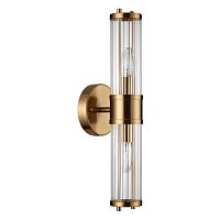 Подсветка для зеркал Odeon Light Drops Kepa 4946/2W бронзовый/прозрачный/стекло 2*E14 IP44