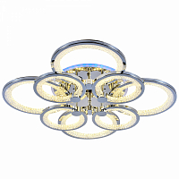 Люстра светодиодная Profit Light 8002/4+4 CHR 192W+8W RGB 3000-6000K пульт
