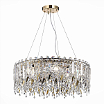 Люстра подвесная ST-Luce золотистый/прозрачный Е14 8х40W