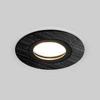 Встраиваемый точечный светильник черный 25001/01 MR16 Elektrostandard