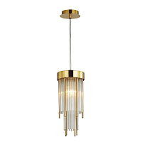 Подвес золото/металл/стекло Odeon Light Е14 YORK 4788/1 HALL ODL21 455