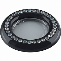 **Светильник декор. встраиваемый ТМ Fametto DLS-V101 GU5.3 BLACK 85*31мм