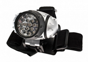 Фонарь H19LED 1W ХРЕ LED + 6 SMD LED 3хAAA (R03) налобный Космос KOC-H19-LED