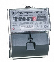 Счетчик Меркурий 201.7 1ф 5-60А класс точн. 1.0 1 тариф. на DIN-рейку мех. ОУ Инкотекс