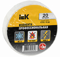 Изолента ПВХ 0,18х19мм белая 20м IEK