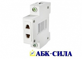 Розетка на DIN-рейку 16А (узкая) (2902002) АБК-СИЛА
