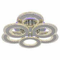 Люстра светодиодная Profit Light 8043/3+3 CHR 228W+8W RGB 3000-6000K пульт