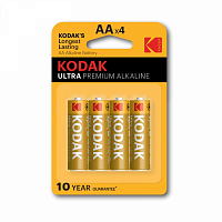 Батарейки Kodak LR6-4BL ULTRA PREMIUM Alkaline [ KAA-4 UD] (80/400/17600)