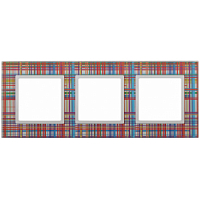 Рамка 3-м Elegance 14-5103-00 стекло, прозрачный+бел. ЭРА