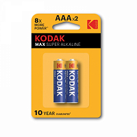 Батарейки Kodak LR03-2BL MAX SUPER Alkaline [K3A-2] (20/100/19800)