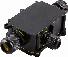 Коробка распределительная FERON LD523 водонепроницаемая на 3 выхода 450V 140х78х36 черный