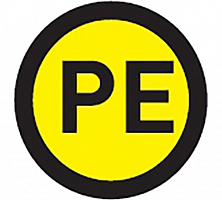 Наклейка PE d20мм EKF