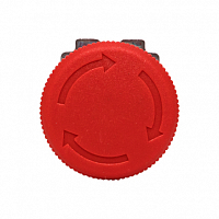 Кнопка BS542 поворотная красная грибок NC