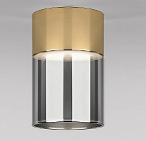 Потолочный светодиодный светильник Elektrostandard Lumen 25047/LED 10W 4000К латунь/дымчатый a064708