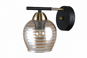 Настенный светильник Escada 1123/1A E27*40W Antique brass/Black
