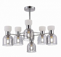 Светильник потолочный Evoluce Хром/Белый, Дымчатый Е14 6*40W SLE1045-102-06 