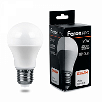 Лампа светодиодная Feron.PRO LB-1020 Груша E27 20W 4000K OSRAM LED