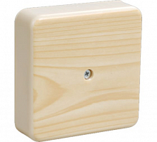 Коробка клеммная 75х75х20мм сосна IP20 КМ41212-04