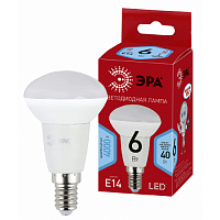 Лампа светодиодная Эра RED LINE LED R50-6W-865-E14 R (диод, рефлектор, 6Вт, хол, E14)
