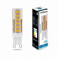 Лампа светодиодная Feron LB-433 G9 7W 6400K 230V