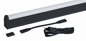 Линейный светодиодный светильник ЭРА LLED-01-08W-4000-B 8Вт 4000K L574мм с выключателем черный